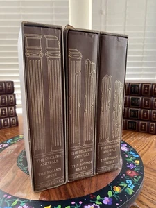 Decline and Fall of the Roman Empire - Gibbon 3 Volumes 1946 Heritage Press - Picture 1 of 17
