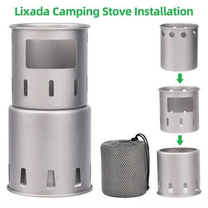Wood Burning Stove Durable Portable Camping Stove for Outdoor Hiking H9F4 - Picture 1 of 12