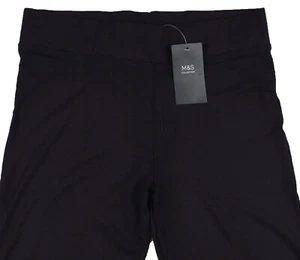 M&S Womens Marks and Spencer Blue Leggings Size 18 Long 8 Short - Picture 1 of 8