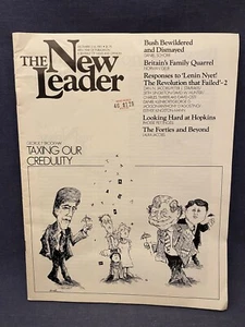Dec 1991 THE NEW LEADER Bush Royals Lenin Cold War Politics Israel Nationalism - Picture 1 of 9