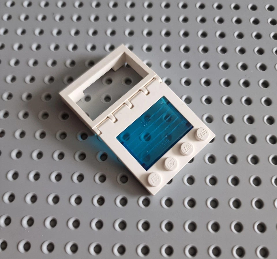 Lego Autodach Klappe Scharnier Platte Gelenk weiß blau 2349 2348 4214 A161 - Bild 1 von 1