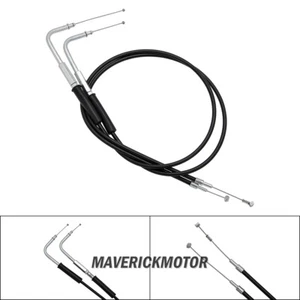 Lengthened Extended Throttle Cable Wire Lines For Harley Sportster Dyna Softail - Bild 1 von 13