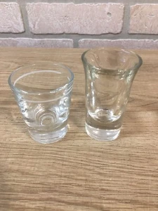 Klarglas Libby Schnapsbrille, Menge 2 verschiedene Schnapsgläser - Bild 1 von 3