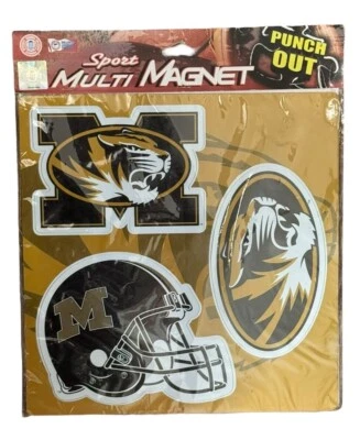 FOCO Universidad de Missouri Mizzou Tigers Punch Out Juego de múltiples imanes Foto 1 de 3