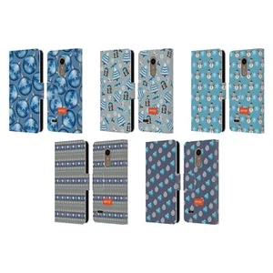 OFFICIAL emoji® WINTER PATTERNS LEATHER BOOK WALLET CASE COVER FOR LG PHONES 1 - Picture 1 of 7