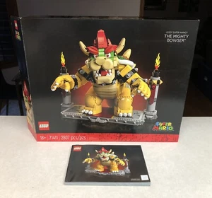 LEGO The Mighty Bowser 71411 Box And Instructions Book Only - Picture 1 of 7