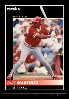 1992 BASEBALL 1992 Pinnacle Dave Martinez Cincinnati Reds #397 3 - Image 1 of 2