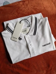 Firetrap Polo Shirt - White - Small - Picture 1 of 4