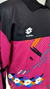 Vtg 90s LOTTO Men's M Goalkeeper Soccer Shirt Jersey Fiorentina Made in ITALY * - Picture 1 of 10