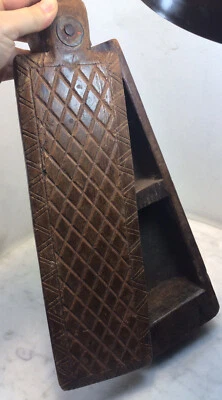 Antigua caja de especias vintage india rajasthan primitiva  Foto 1 de 4