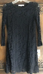 Black Lace Longsleeve Dress by Wallflower Jrs S - Picture 1 of 3