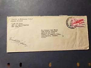 APO 133 GRANTHAM , ENGLAND, UK 1944 Censored WWII Army Cover RED CROSS 440 TC Gp - Picture 1 of 2