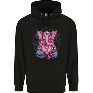 A Meditating Elephant Yoga Spiritual Childrens Kids Hoodie - Picture 1 of 88