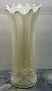 Vintage Westmoreland Milk Glass Panel Grape Large 13”Swung Vase Floral Display - Picture 1 of 8
