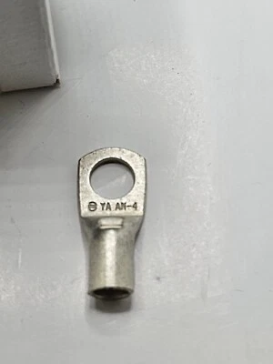 (QTY 20) Burndy YAV4CL2BOX Copper Compression HYLUG  Heavy Duty Ring 3/8 STU - Image 1 of 4