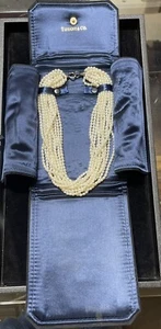 Tiffany & Co. Paloma Picasso 925 Silver Multi Strands (12) Pearl Necklace 17” - Picture 1 of 7