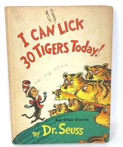 I Can Lick 30 Tiger Today! - VINTAGE 1969 Dr Seuss - 8.25" x 11.25" matte book - Picture 1 of 11