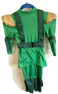 Disfraz de lujo para niños artes marciales sombra ninjas levantamiento verde maestro ninja XS - Imagen 1 de 10