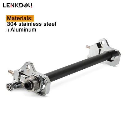 Kit de ajuste de eje trasero cromado para Harley Touring Electra Glide Road King FLRT Foto 1 de 4