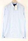 SCOTCH & SODA Ams Couture 2XL Men Shirt Slim Fit Blue Pure Cotton Dot Pattern