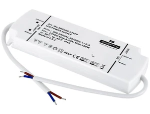 Superslim LED Transformator 100W IP44 230V > 12V Feuchtraum Trafo Netzteil 18mm - Picture 1 of 3