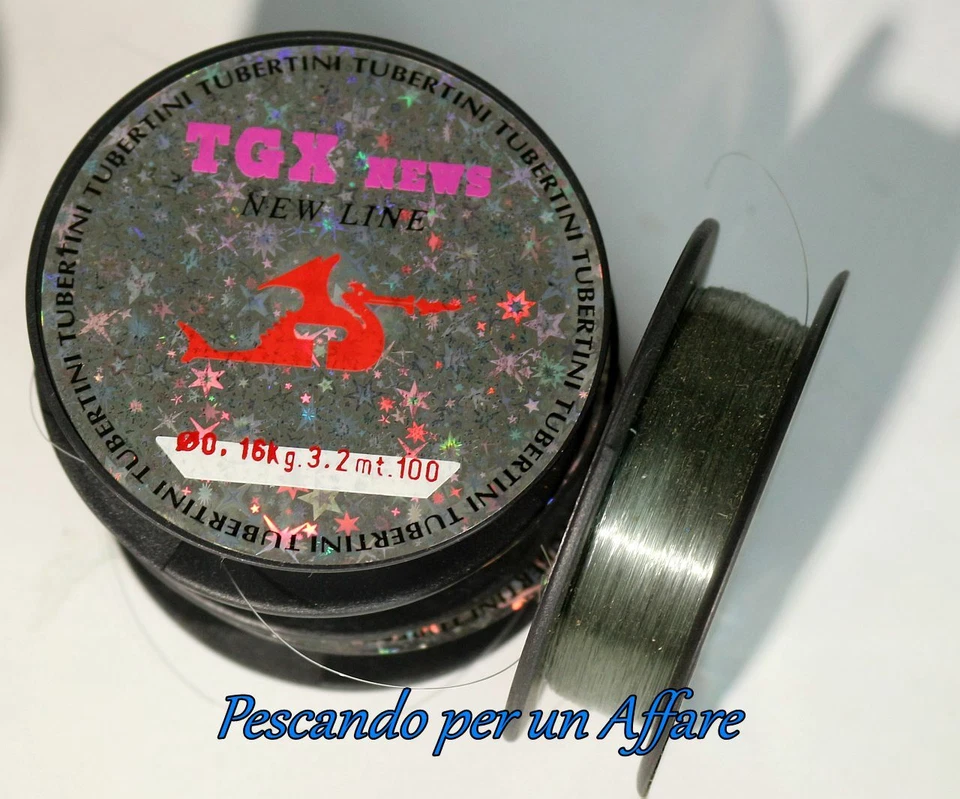 TUBERTINI TGX NEWS monofilo pcs 1/ confezione, bobine da 100mt - Immagine 1 di 1