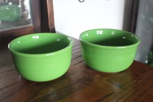 Set of 2 Fiesta 6" Gusto Bowls Retired Shamrock Green Fiestaware - Picture 1 of 9