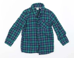 TU Boys Green Check Cotton blend Size 2-3 Years - Picture 1 of 12