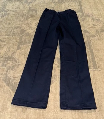 全新 法国 Toast Youth 男孩 尺寸 10 修身 22 X 25 校服裤子 蓝色 海军蓝 — 第 1/4 张图片