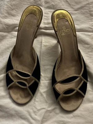 Sandalias Fendi Talla 7.5 Hechas en Italia Foto 1 de 4