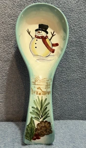 Maxcera Navidad Cuchara Profunda Reposapiés, Muñeco de Nieve, - Imagen 1 de 8