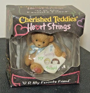 2000 Cherished Teddies Heart Strings 833282 U R My Favorite Friend Bär Figur - Bild 1 von 9
