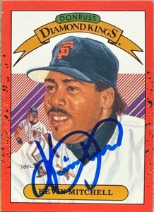 Kevin Mitchell Autographed 1990 Donruss Diamond Kings #11 - Picture 1 of 1