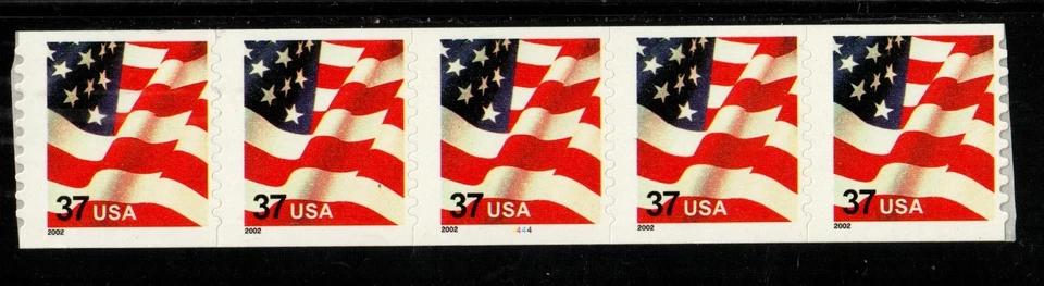 Scott 3632 37¢ Flag P#4444  MNH Free shipping in the USA - Image 1 of 1