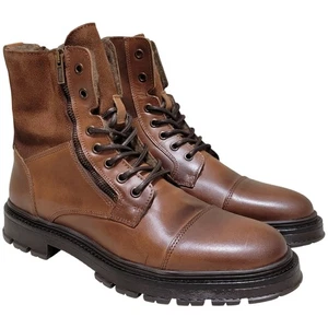 ALDO Herren Aaren-L Cap Toe Kunstfell gefüttert Kampfstiefel Größe US 14M Cognac Braun - Bild 1 von 5