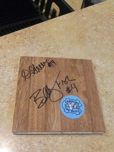 Danny Green Bobby Frasor UNC North Carolina Tarheels Signed Parquet Floor NBA - Picture 1 of 1