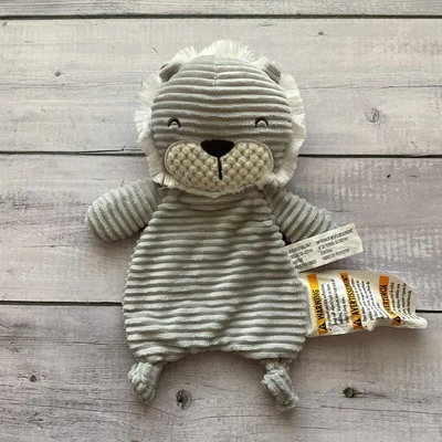 Cobertor de segurança Modern Moments By Gerber cinza leão amoroso pelúcia bebê - Imagem 1 de 4