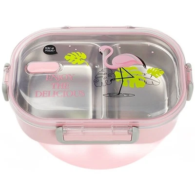 Stainless Steel Lunch Box Multi Layer with Space Saving Nesting Feature - Image 1 of 4