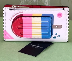 KATE SPADE SNACK BAR POPSICLE SMALL SLIM BIFOLD WALLET:NWT - Picture 1 of 17