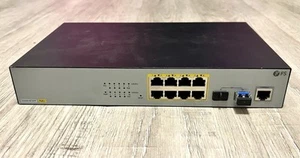 FS S3260-8T2FP 8-Port Gigabit Ethernet PoE+ Switch, 240W 2 x 1Gb SFP Uplinks - Picture 1 of 4