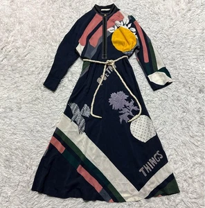 Tory Burch Zip-Up Dress Size XS Multicolor Nearly Unused with Chic Design HN6194 - Picture 1 of 15