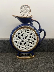 Jim Bean 1981 Cobalt Blue Whiskey Pitcher Decanter Executive 12' Pre Owned - Picture 1 of 4