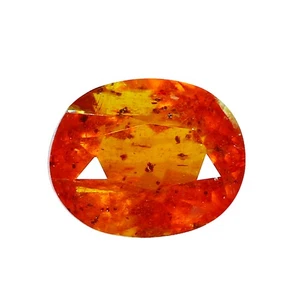 0.81 Ct Top Oval 5.5 x 4.5 MM 100% Natural Ultra Rare ! Fanta Orange Kyanite! - Picture 1 of 5