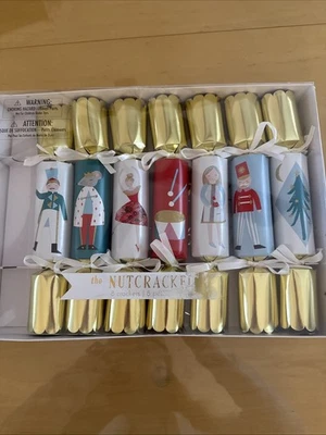 Meri Meri Christmas PARTY CRACKERS NUTCRACKER tale holiday Set Of 7 - Image 1 of 3
