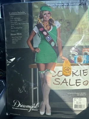 Disfraz Niña Scout Dreamgirl "No toques mis galletas" Adulto S Halloween Nuevo Foto 1 de 4