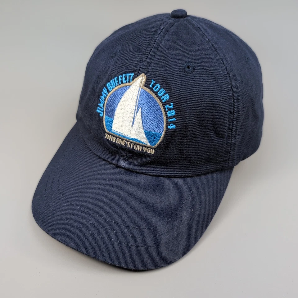 Adams Hat Men's Adjustable Navy Jimmy Buffett Tour 2014 Embroidered - Image 1 of 4