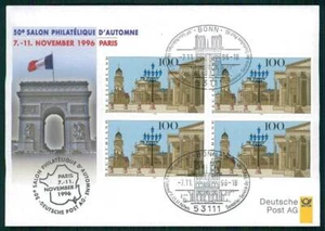 GERMAN POST EXHIBITION-COVER 1996 FRANCE PARIS ARCHITECTURE GRANDE ARCHE m3174 - Picture 1 of 2