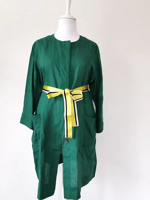 €429🌟MARINA RINALDI  Jacket in LINEN    Plus (MR 31)USA 22W_ DE52_ IT60 - Image 1 of 4