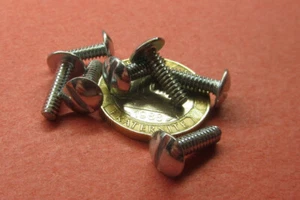 Truss Head Zinc Plated Steel, Slotted Screw 6-32 x .500" Length, 500 Pcs - Picture 1 of 12