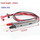 1 Pair 1000V 20A Digital Multimeter Universal Lead Test Probe Wire Cable Pen